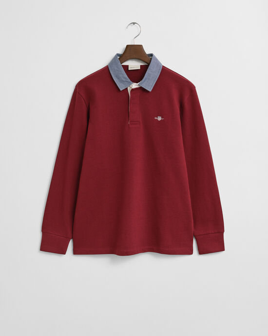 Heavy Rugger com colarinho em chambray