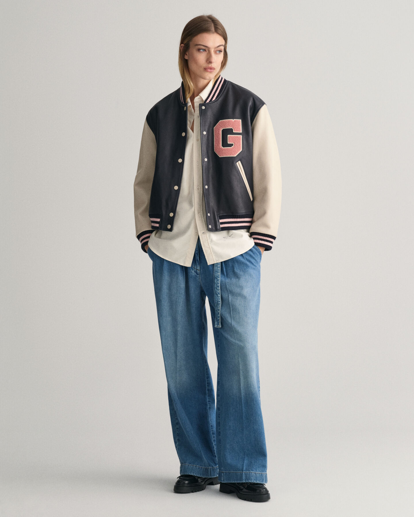GANT Varsity Jacket em pele