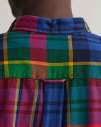 Camisa de sarja com padr&atilde;o axadrezado relaxed fit