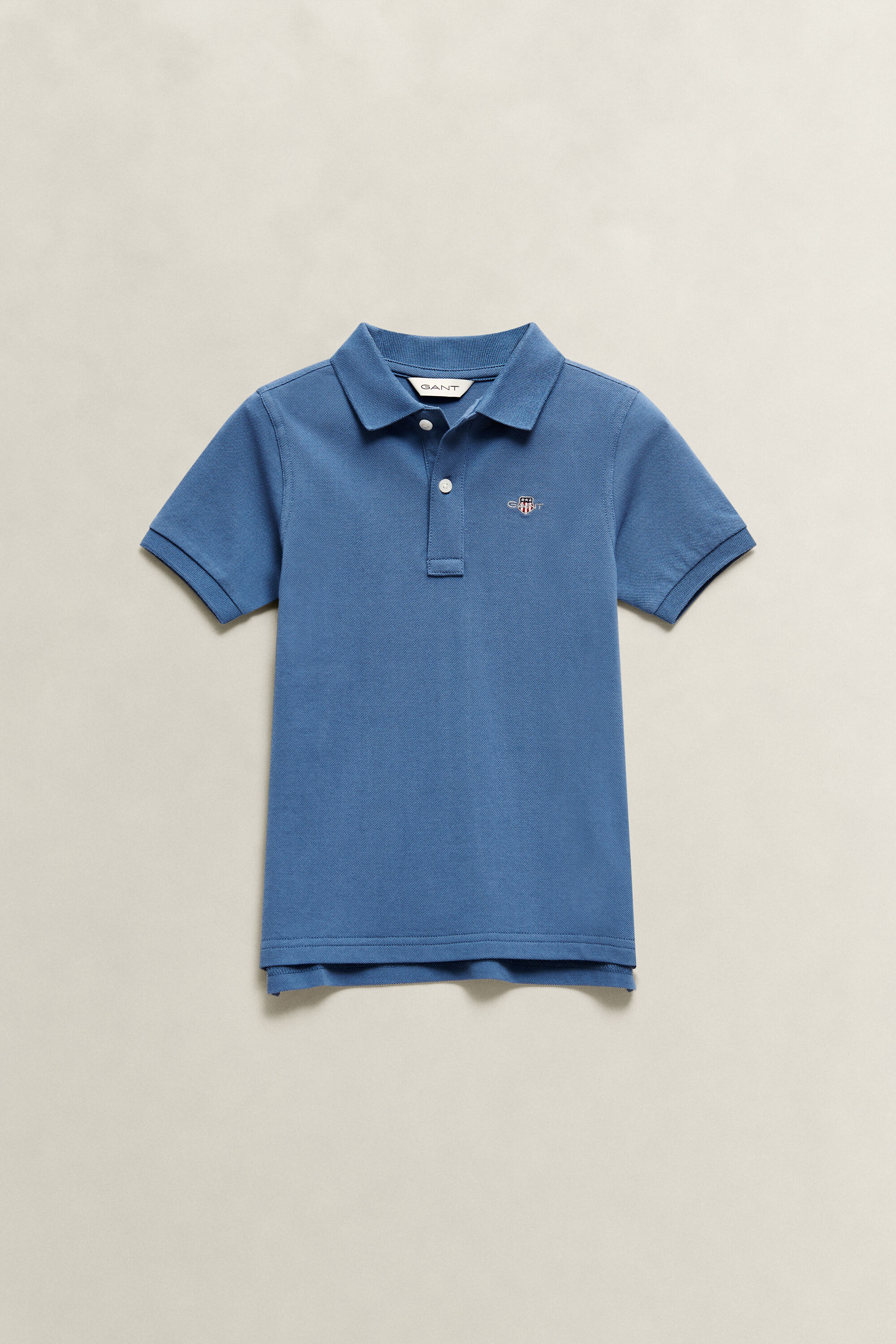 Polo em algodão piqué Shield Kids