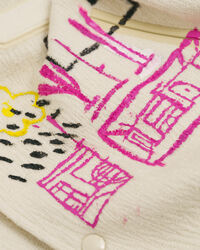 Blank Canvas Project x Harry Nuriev Boucl&eacute; GANT Varsity Jacket