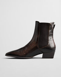 Botas em pele Croc-Effect Bassotte