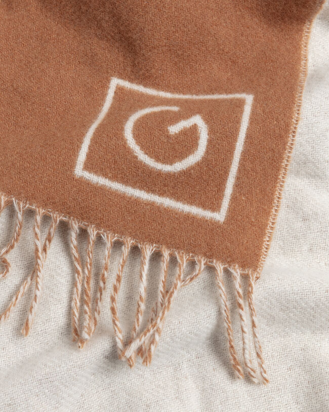 Cachecol em lã de dupla face