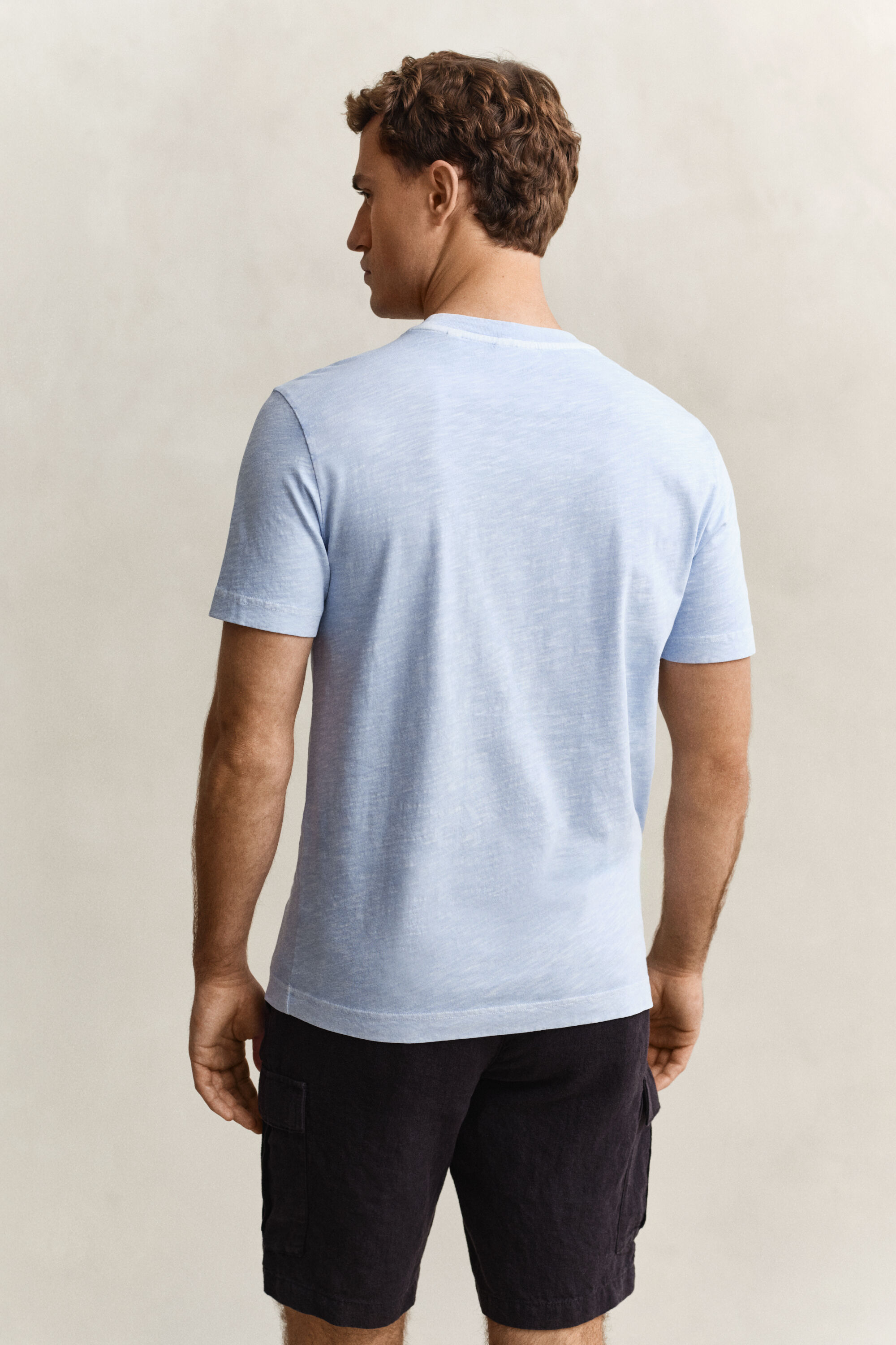 T-shirt com efeito desgastado