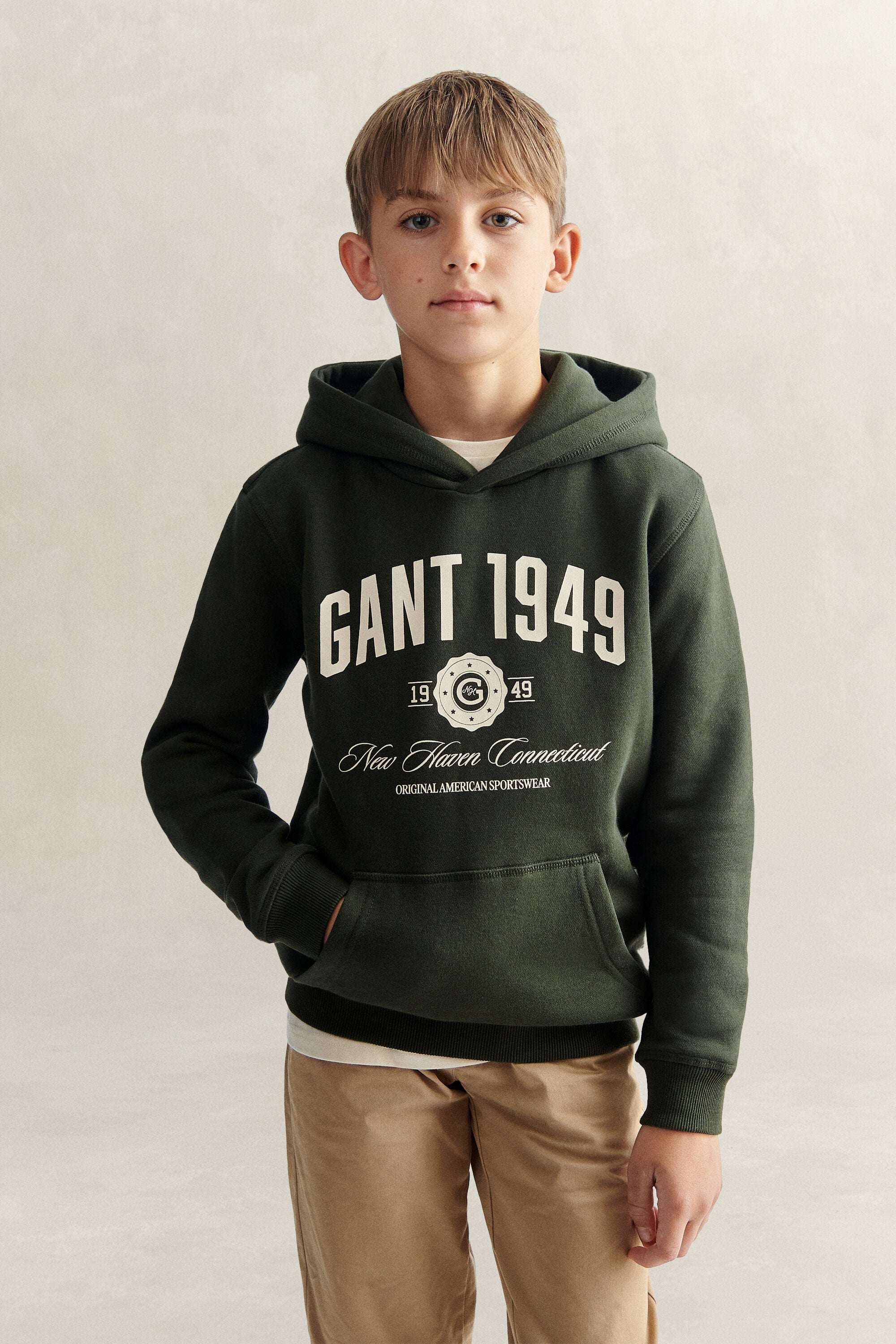 Sweatshirt com capuz Collegiate Teen Boys