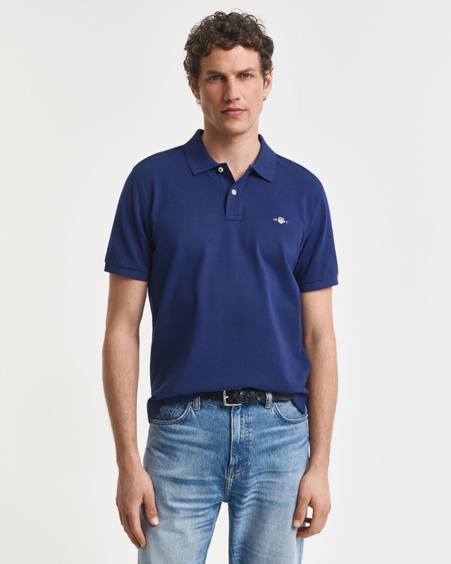 Polo em algodão piqué Shield regular fit