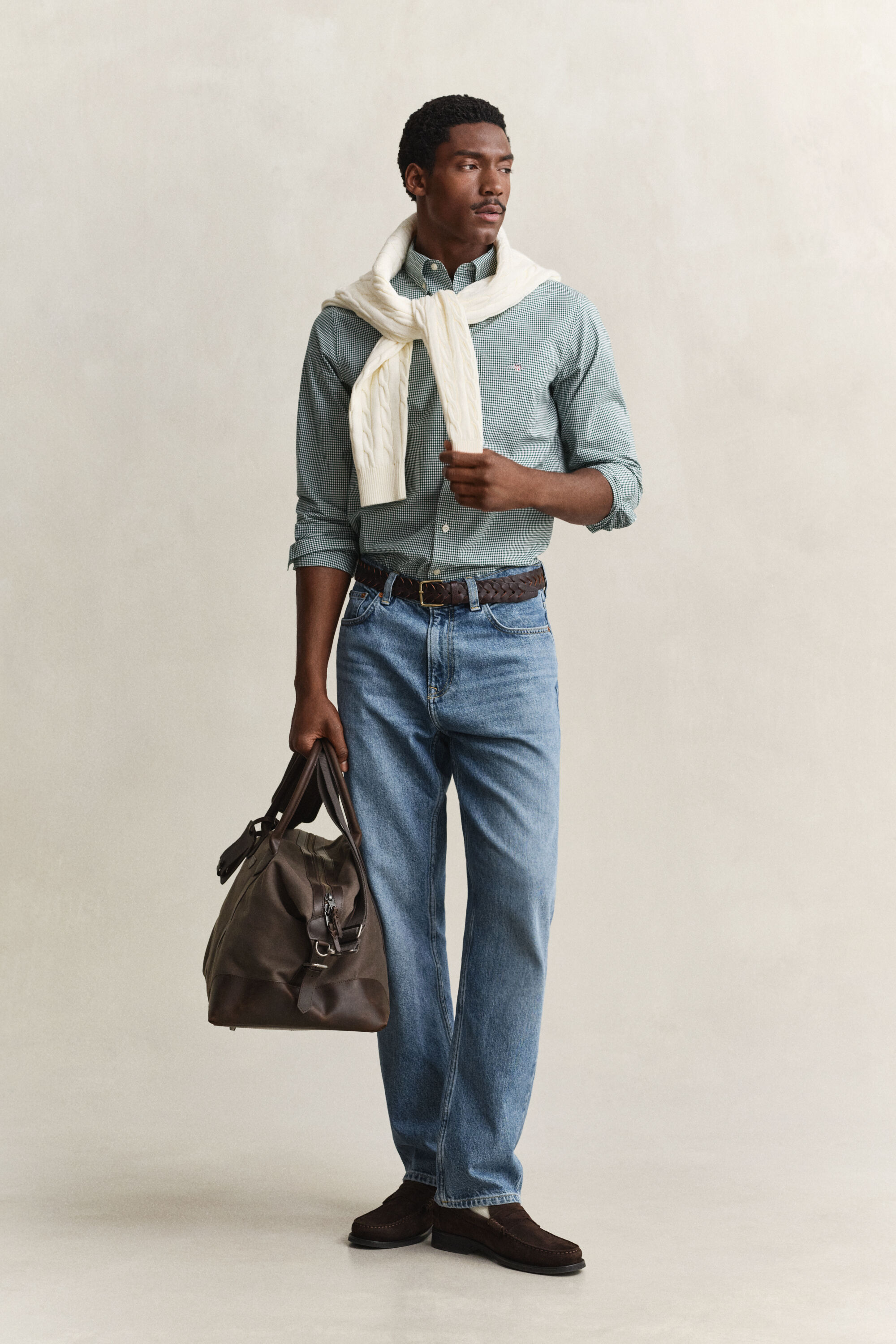 Camisa em popelina Gingham Classic