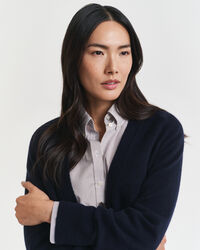 Casaco de malha em mistura de lã e caxemira