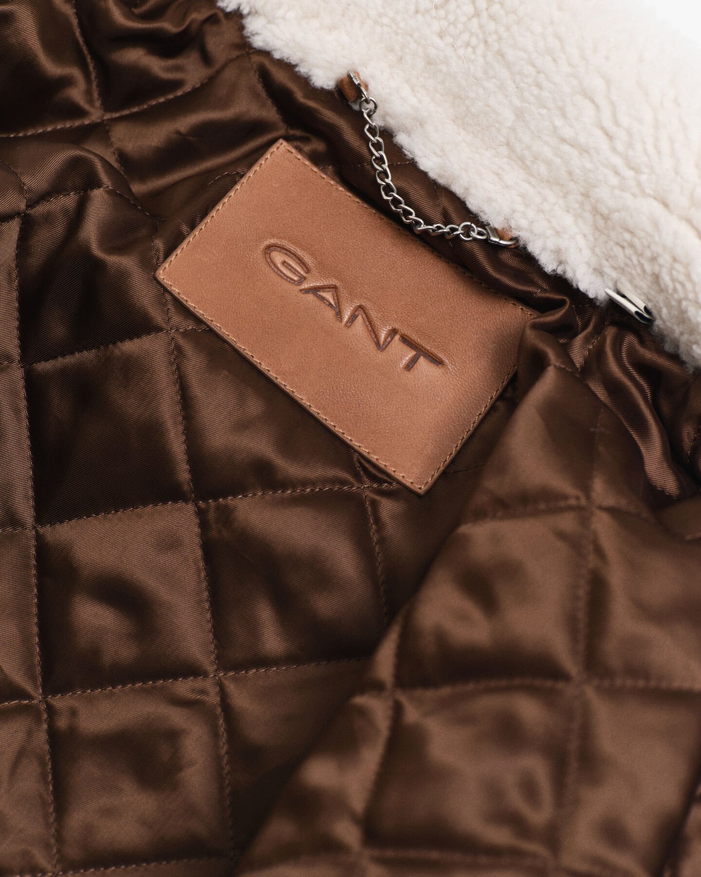 Casaco de aviador em pele