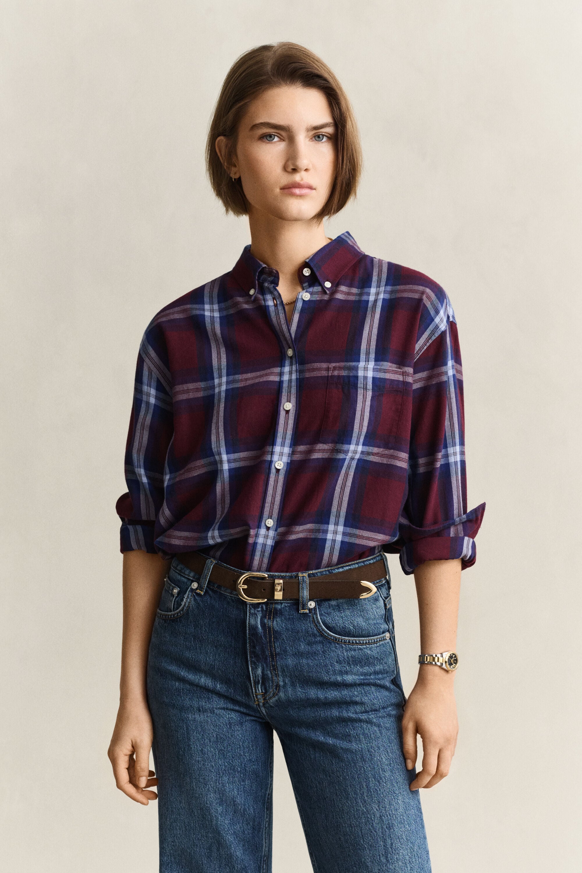 Camisa de flanela relaxed fit