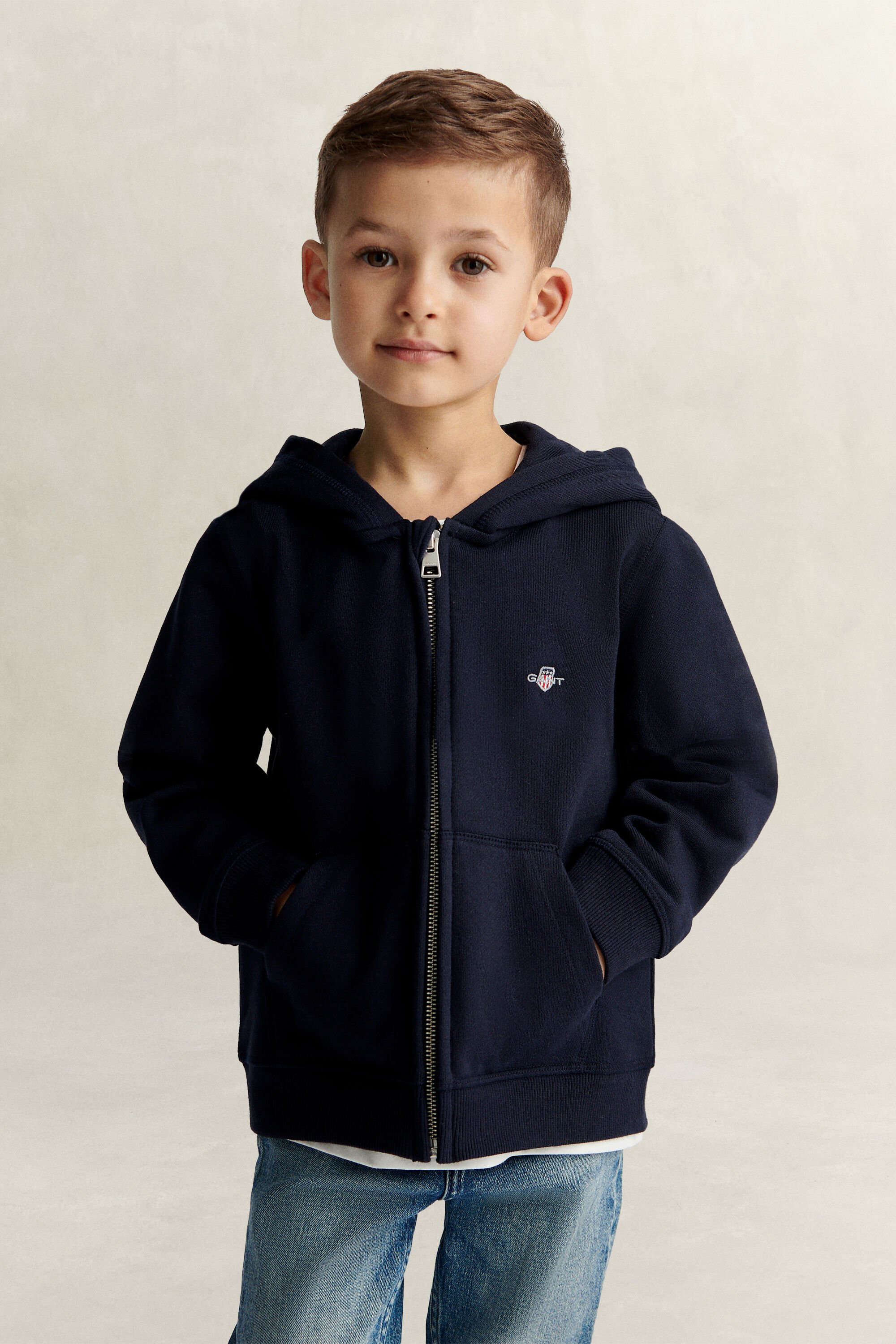 Sweatshirt com capuz e fecho Shield Kids