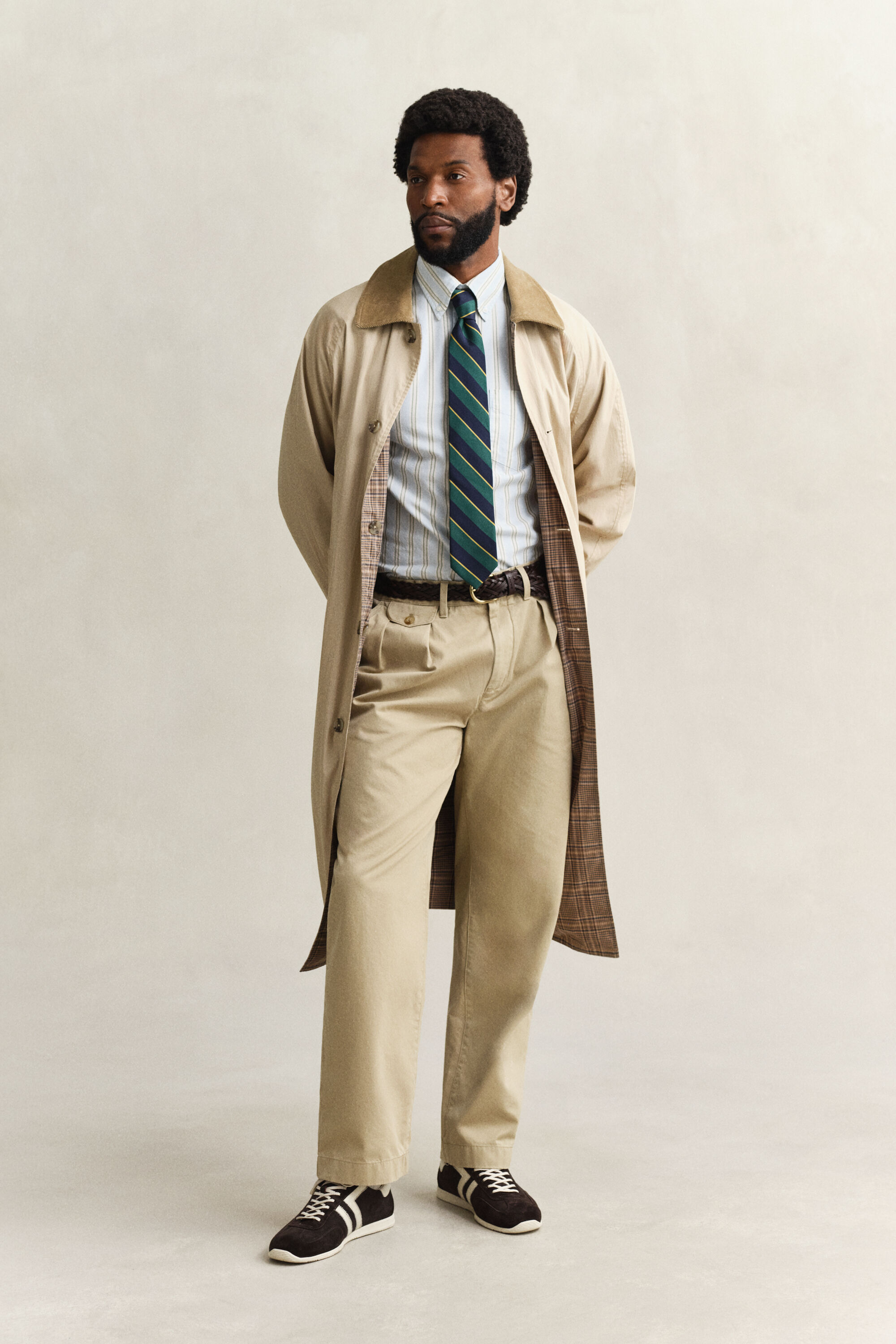 Camisa Oxford Archive às riscas