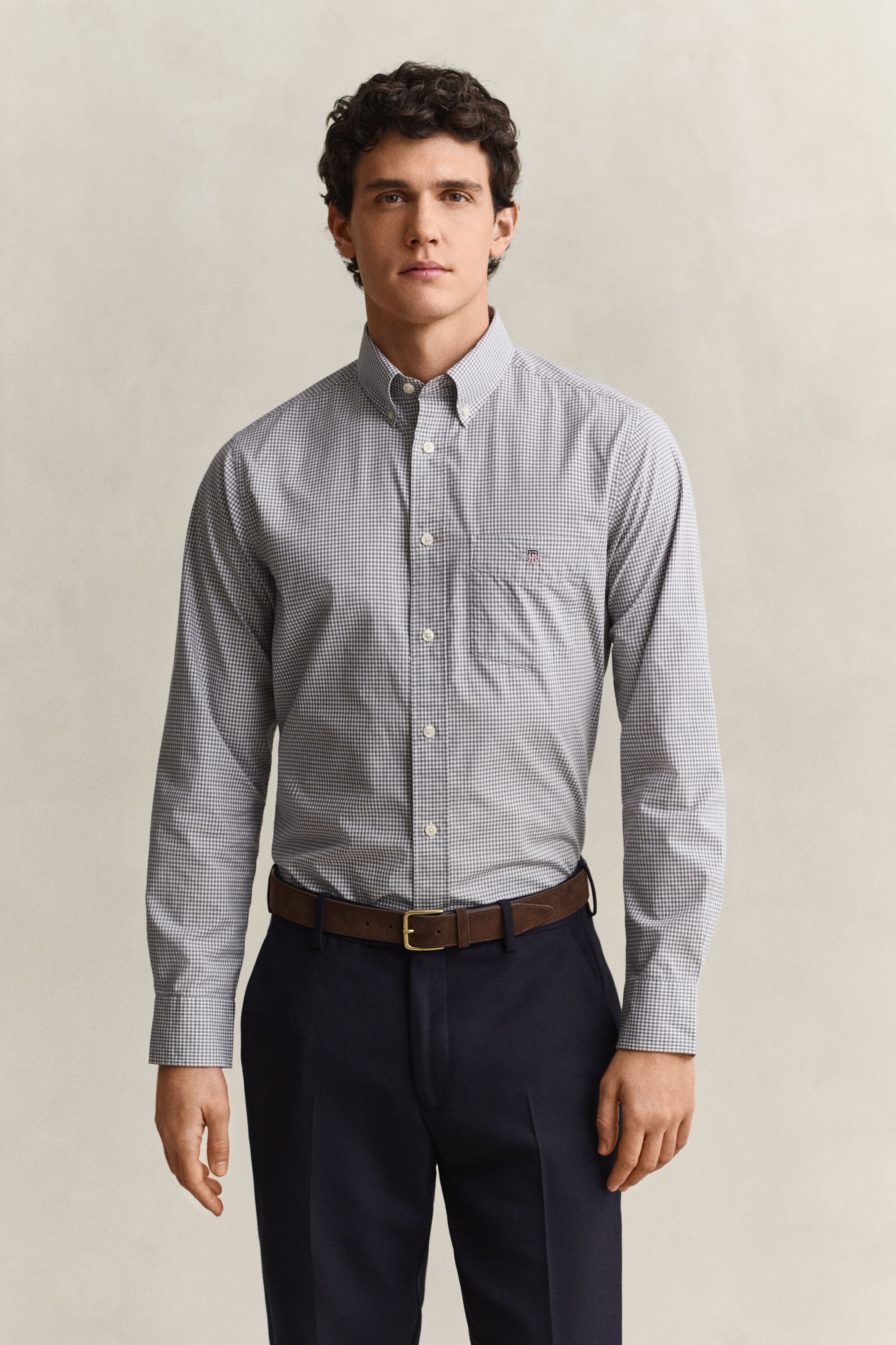 Camisa em popelina Gingham Classic