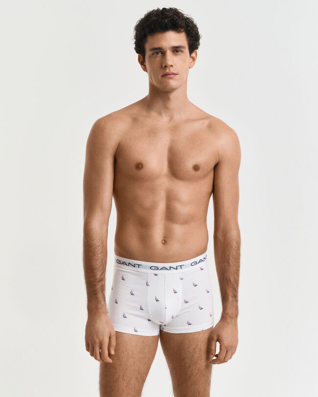 Pack de três boxers com estampado de barcos
