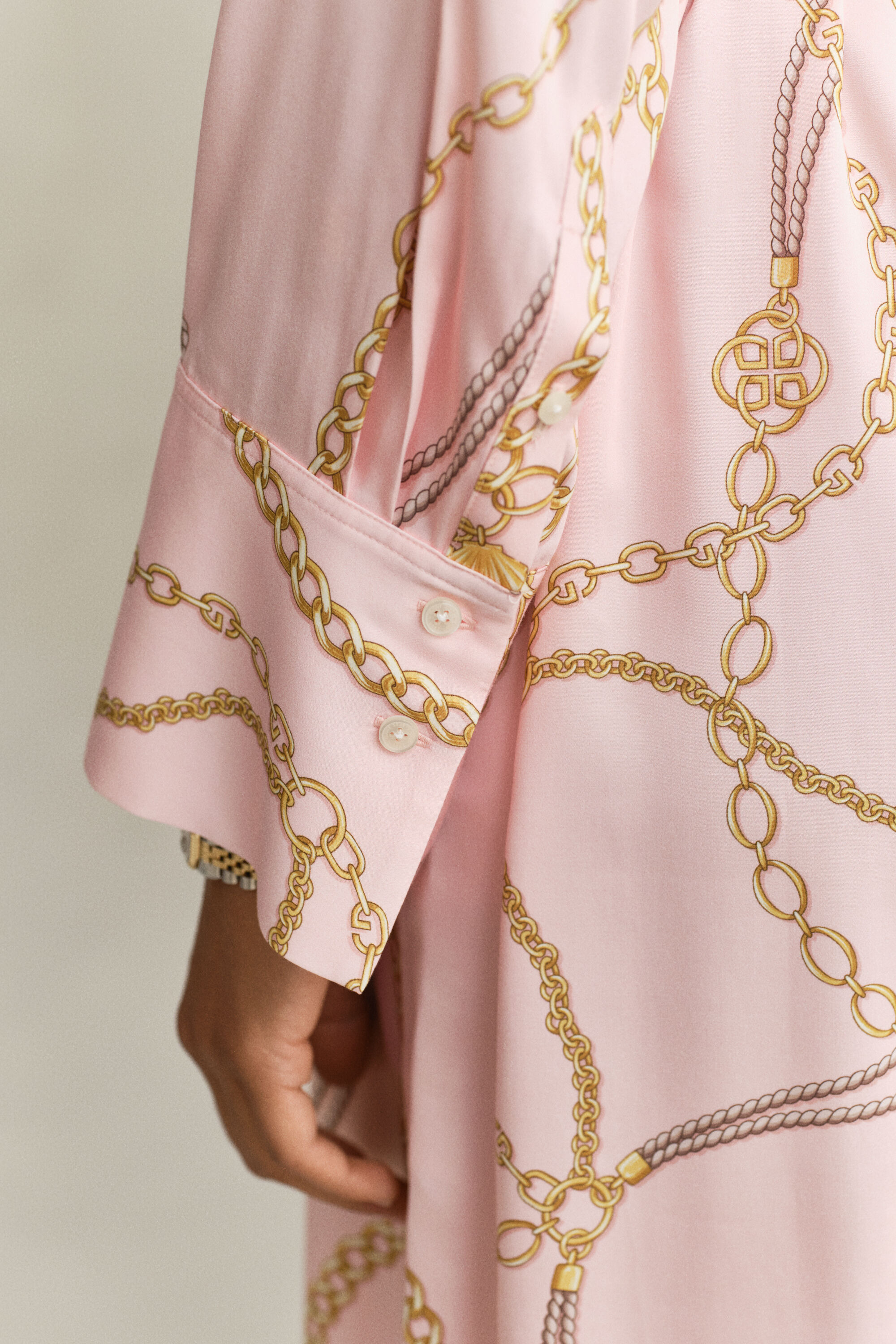 Vestido-camisa com cinto