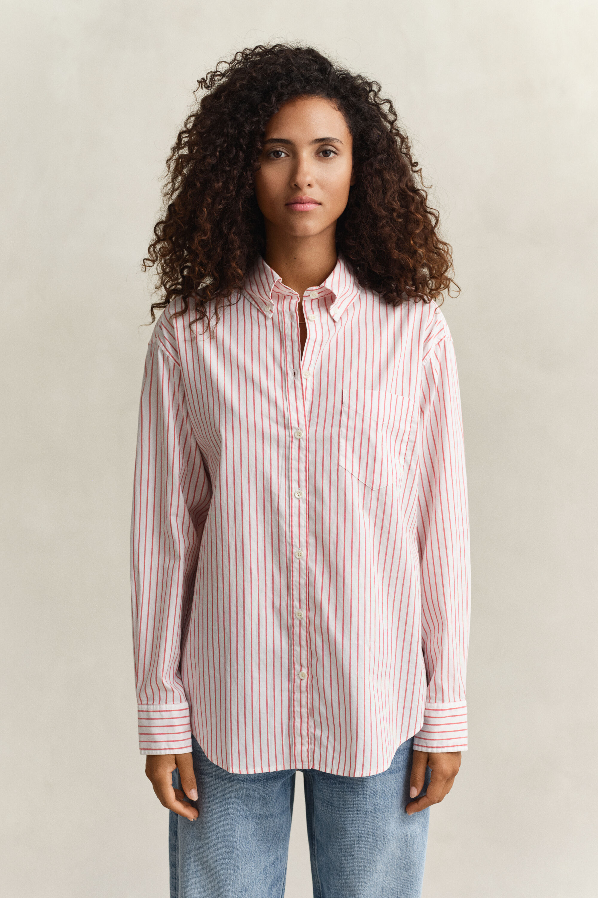 Camisa Oxford Luxury às riscas
