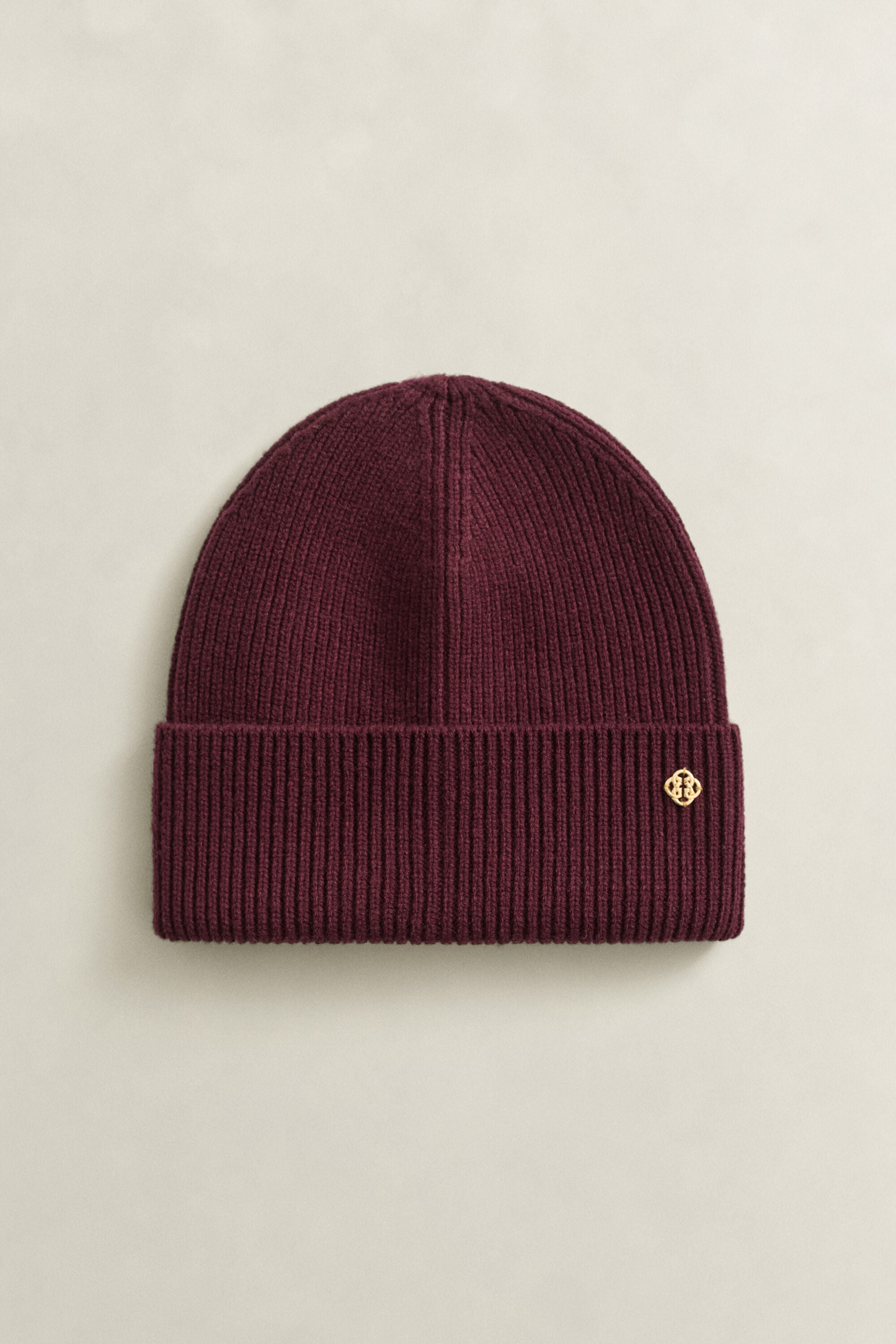 Gorro em lã canelada