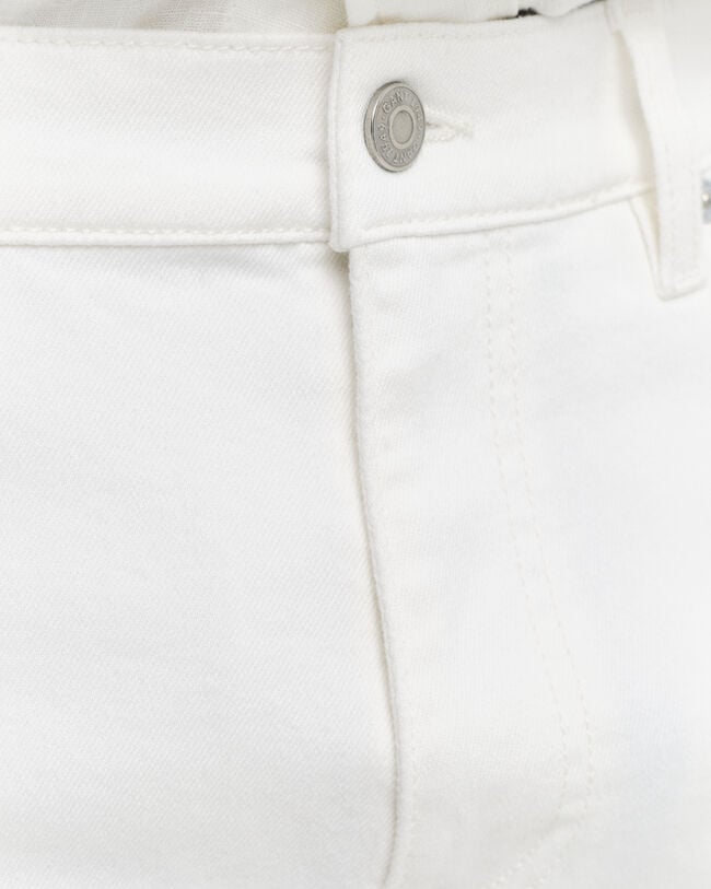 Calças de ganga brancas regular fit