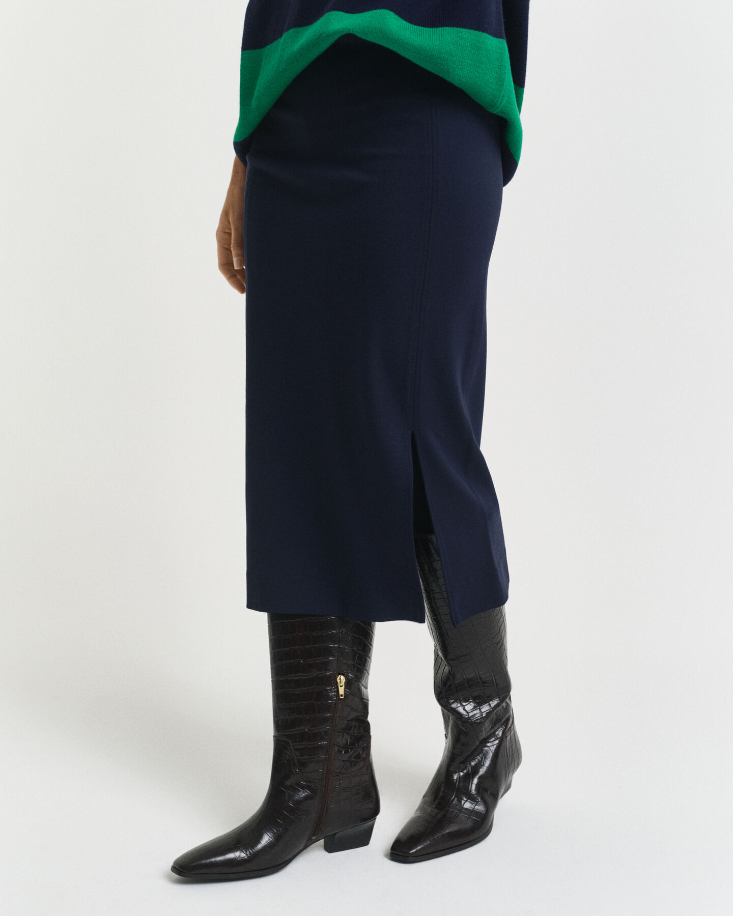 Saia lápis em jersey