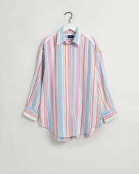 Camisa às riscas oversized