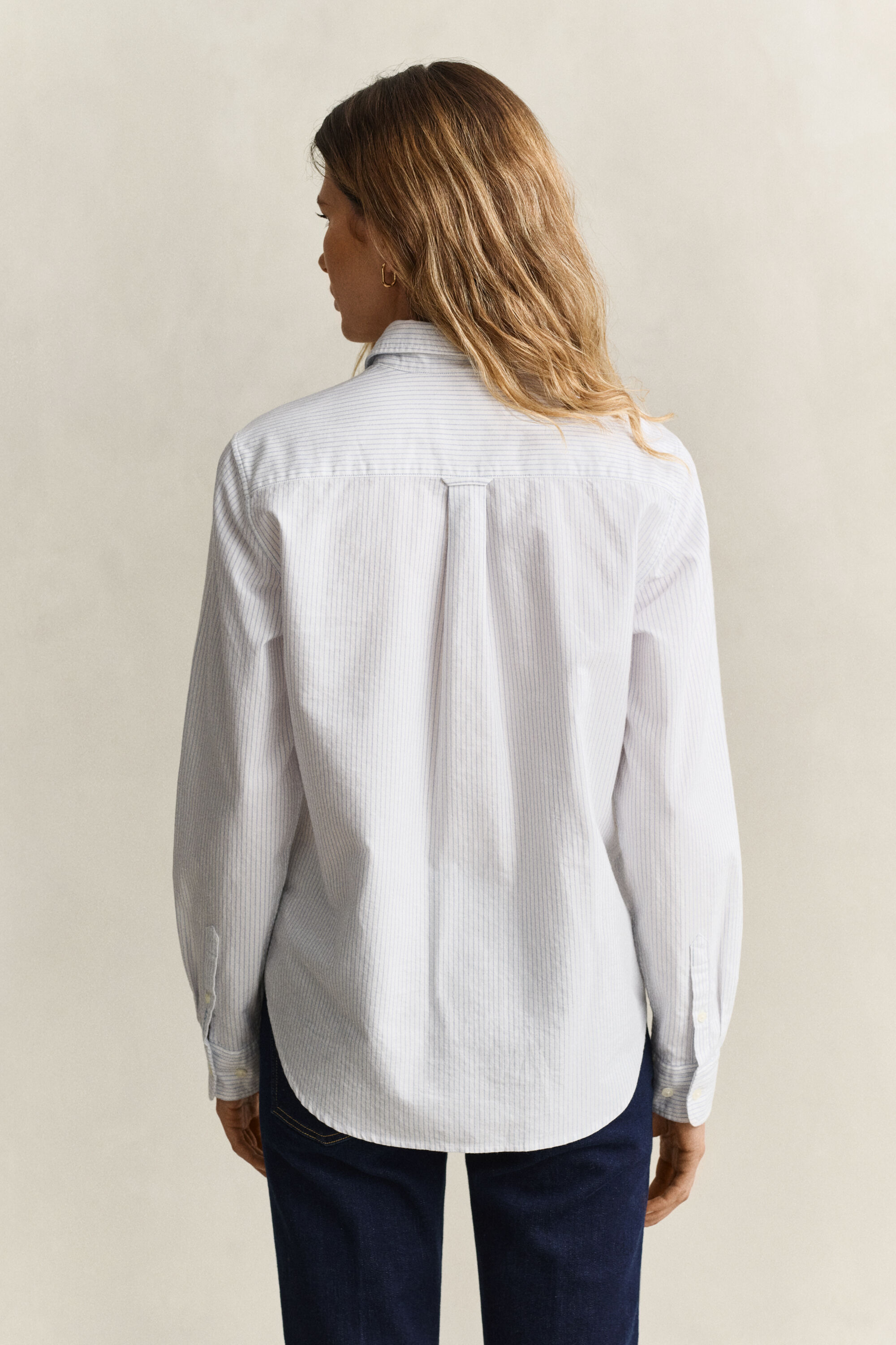 Camisa Oxford às riscas Gant x Yale