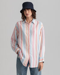 Camisa às riscas oversized
