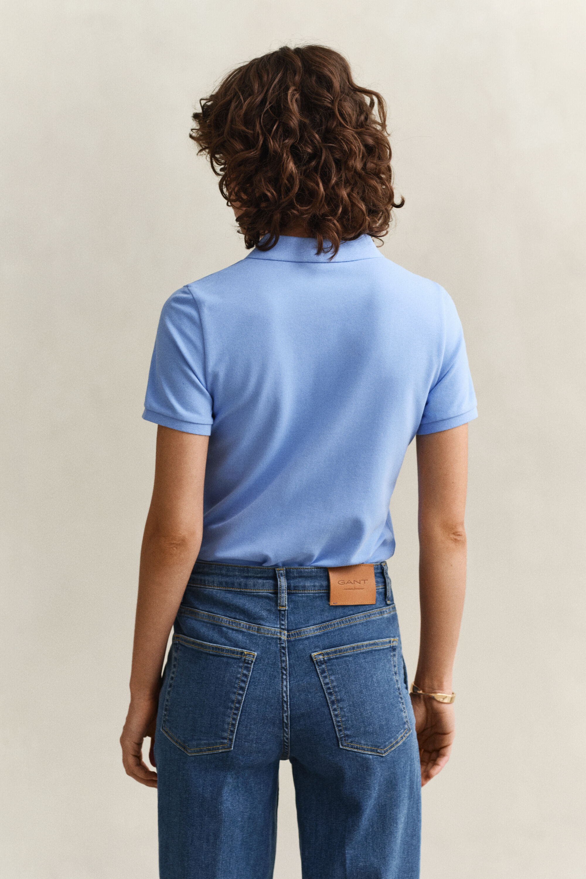 Polo em algodão piqué contrastante