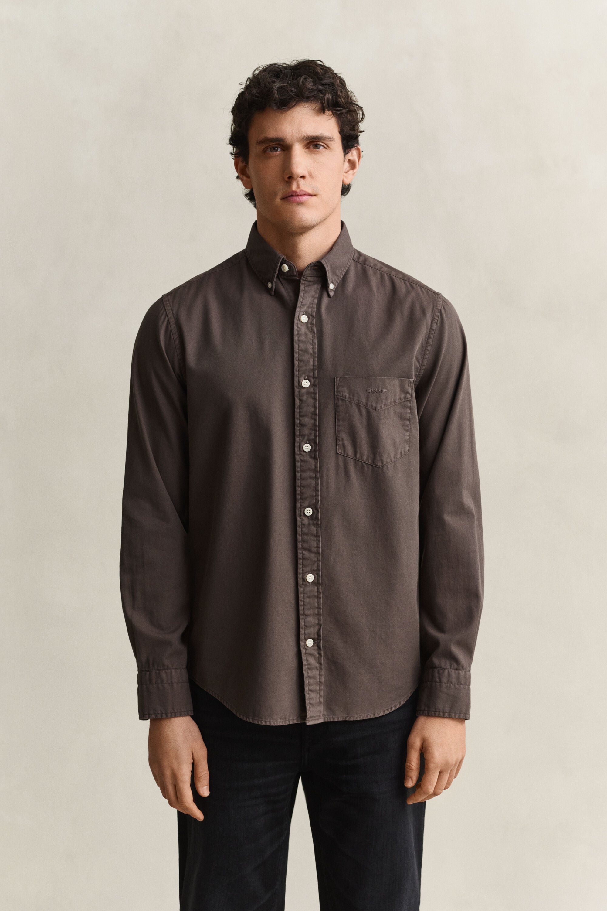 Camisa em sarja regular fit