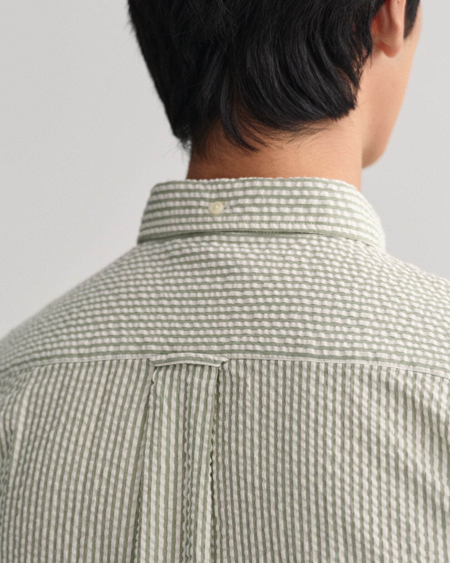 Camisa Seersucker corte normal