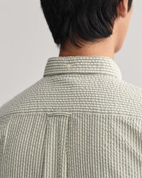 Camisa Seersucker corte normal