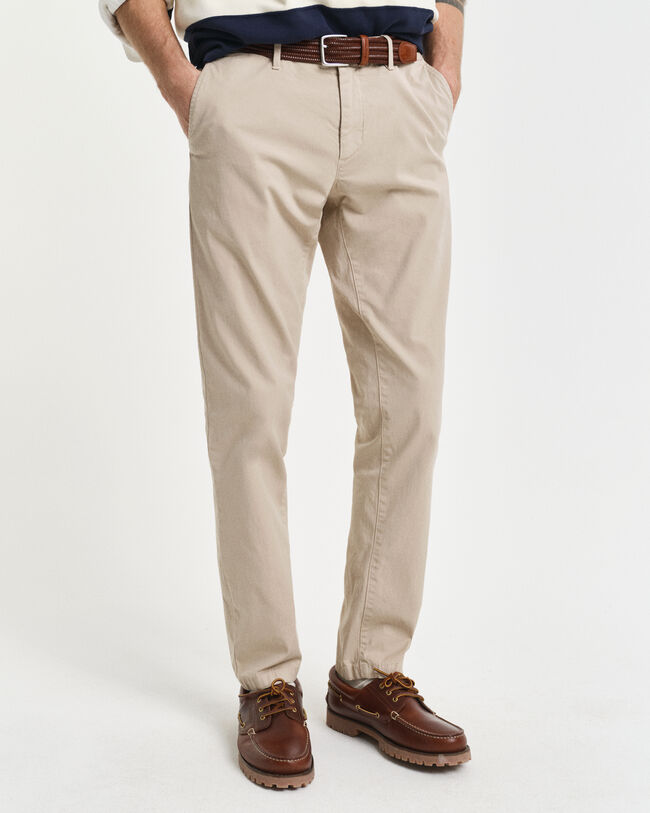 Cal&ccedil;as chino Sunfaded slim fit