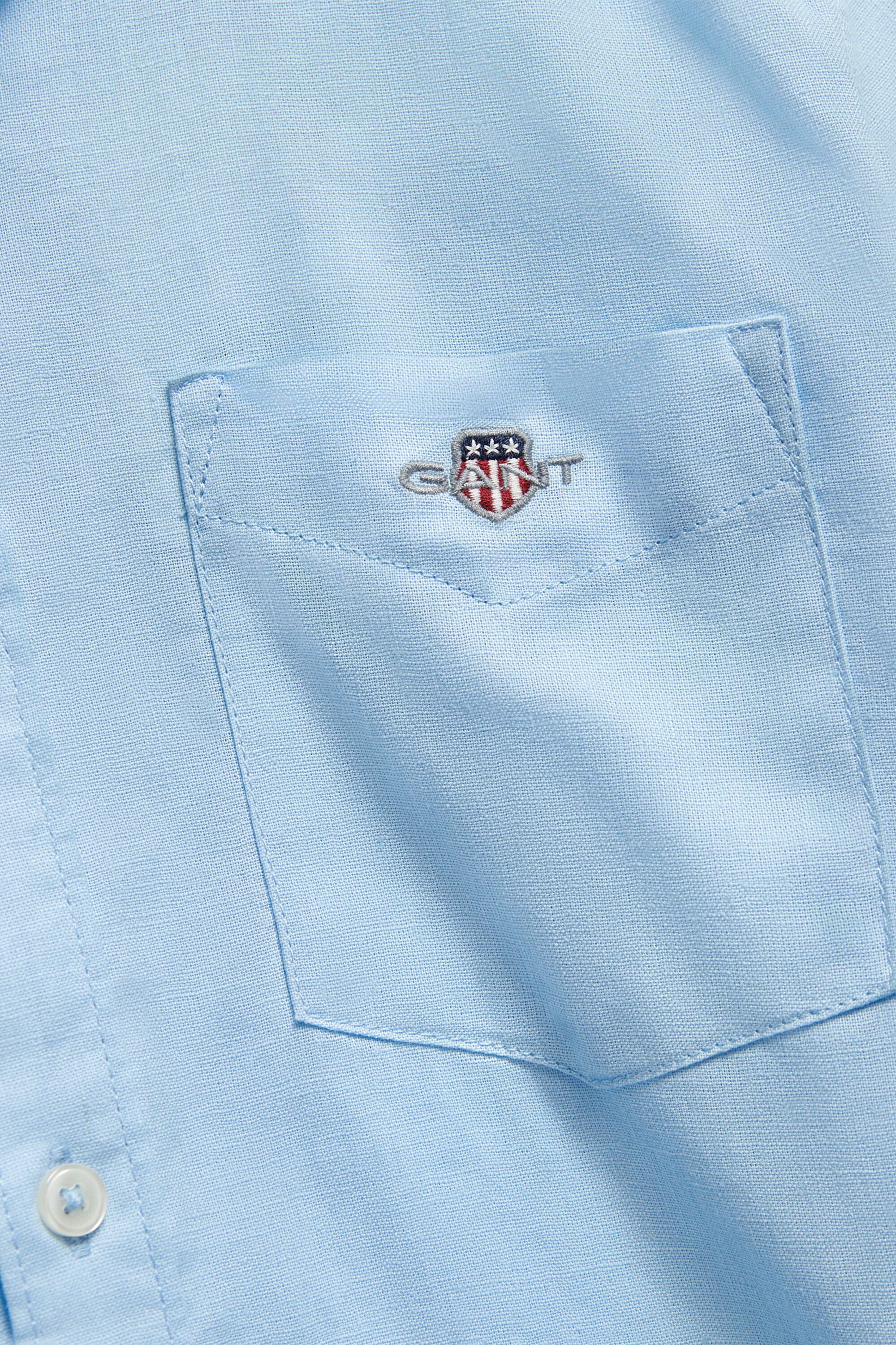 Camisa em mistura de linho Teen Boys