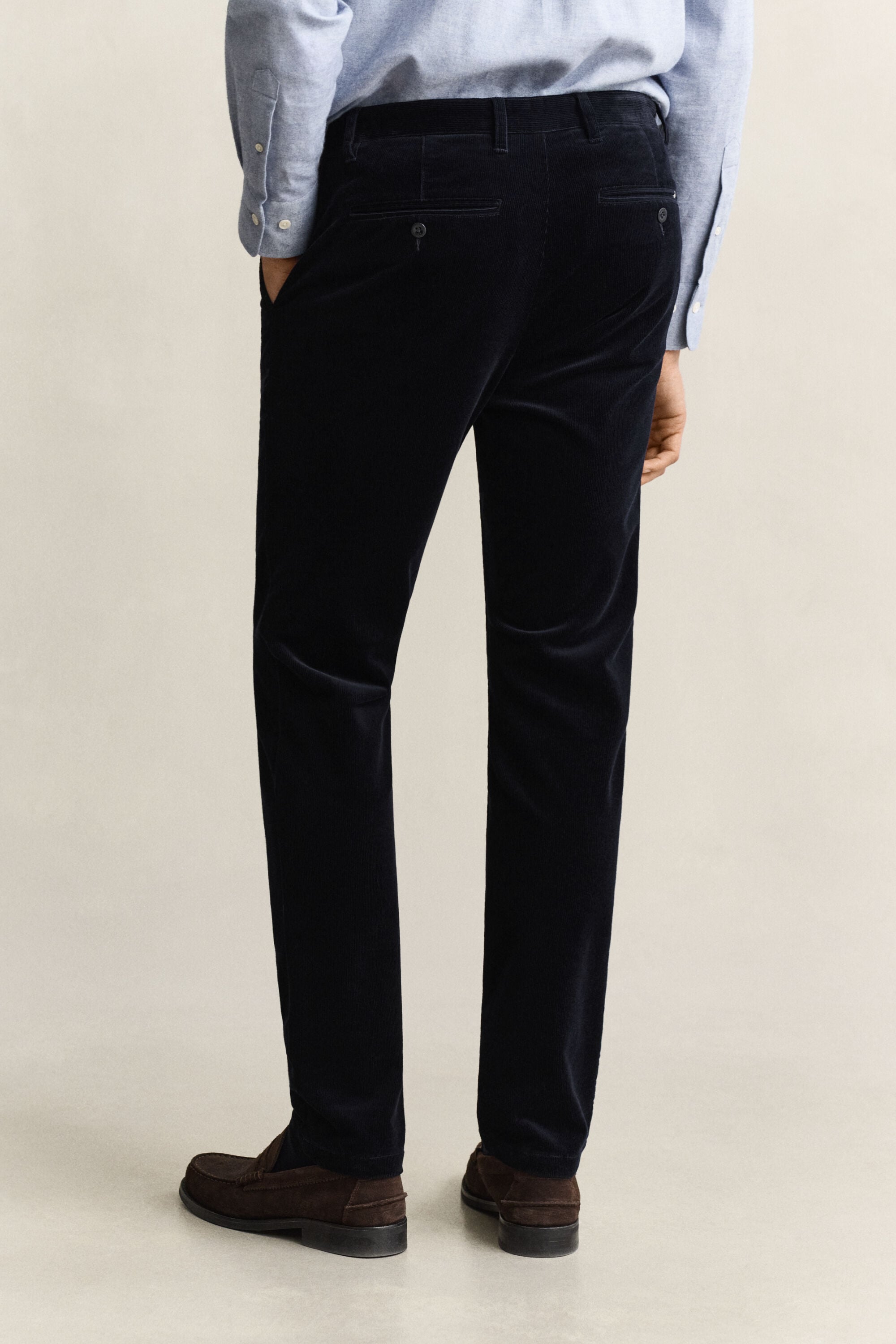 Calças chino de bombazina slim fit