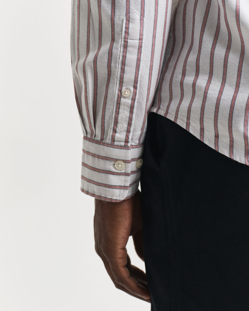 Camisa Oxford Archive às riscas regular fit