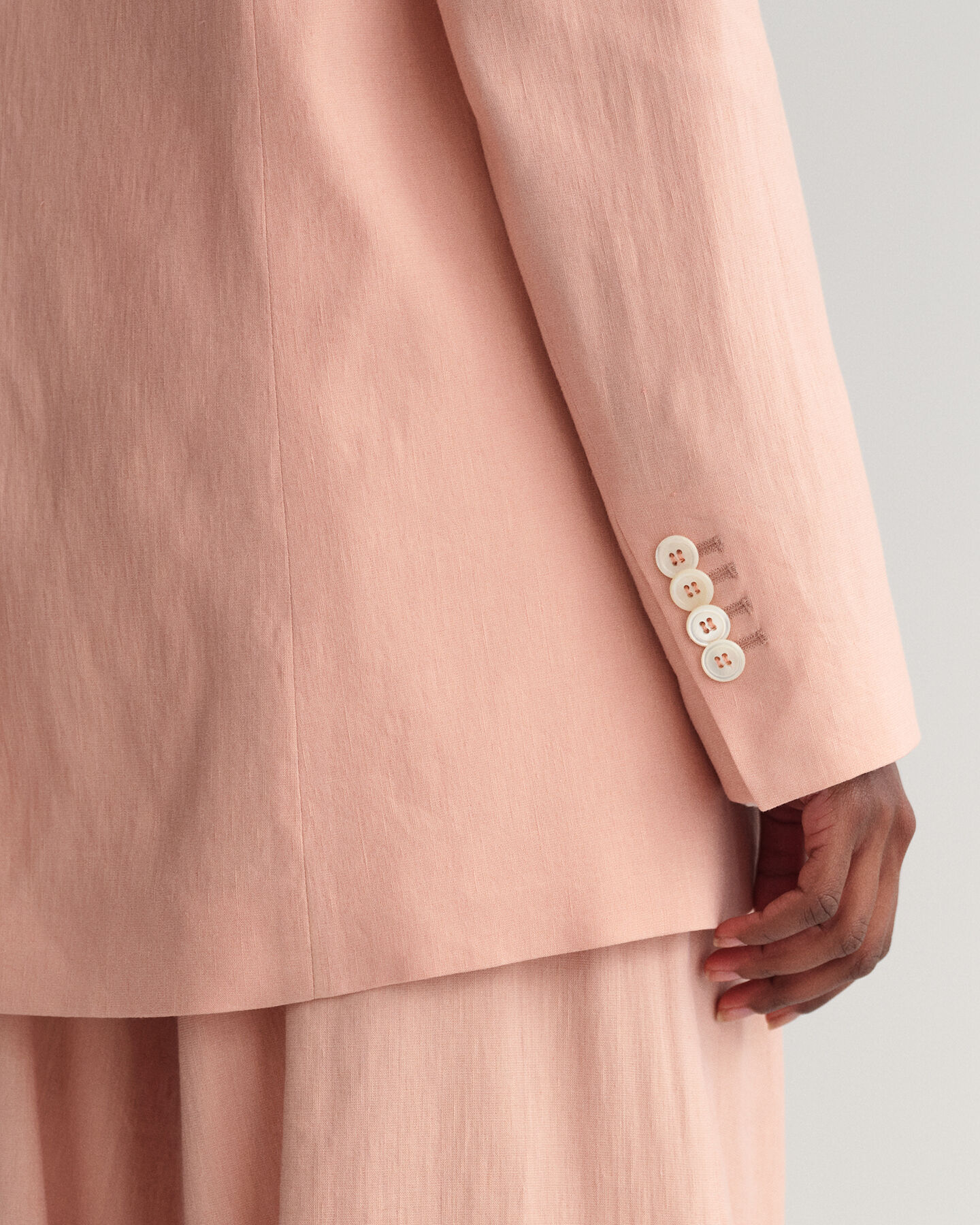 Blazer em linho com elastano regular fit