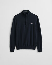 Sweatshirt com meio fecho em algodão clássico