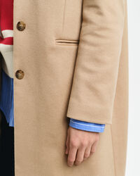 Sobretudo clássico em lã tailored fit