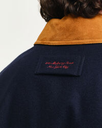 GANT Varsity Jacket em mistura de lã e camurça