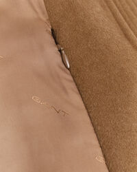 Casaco de aviador em mistura de lã