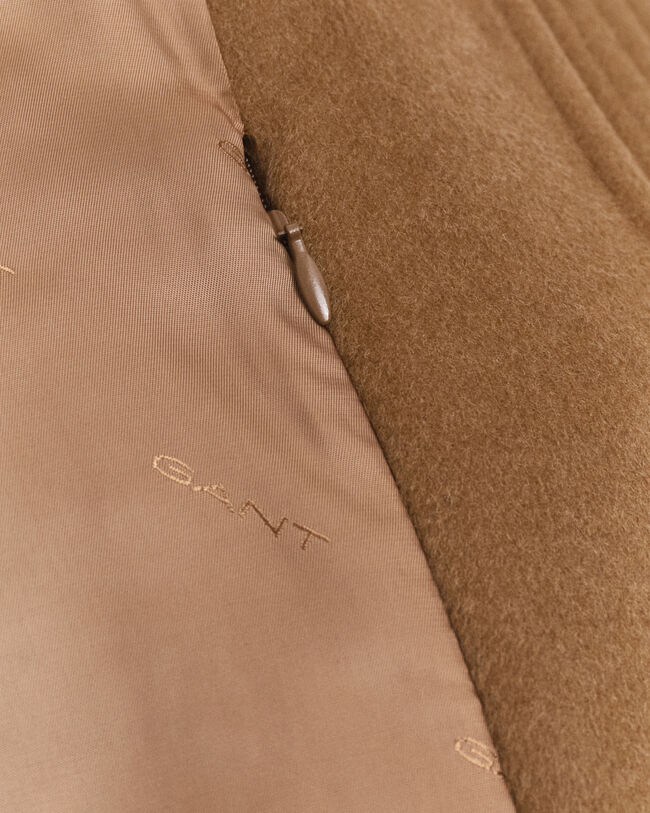 Casaco de aviador em mistura de lã