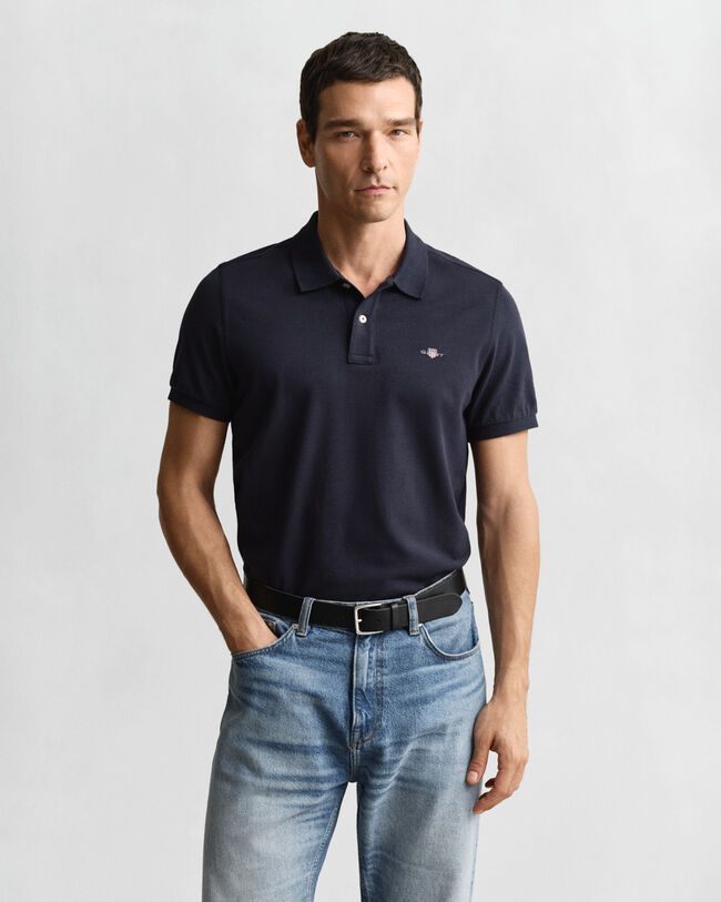 Polo em algodão piqué Shield regular fit