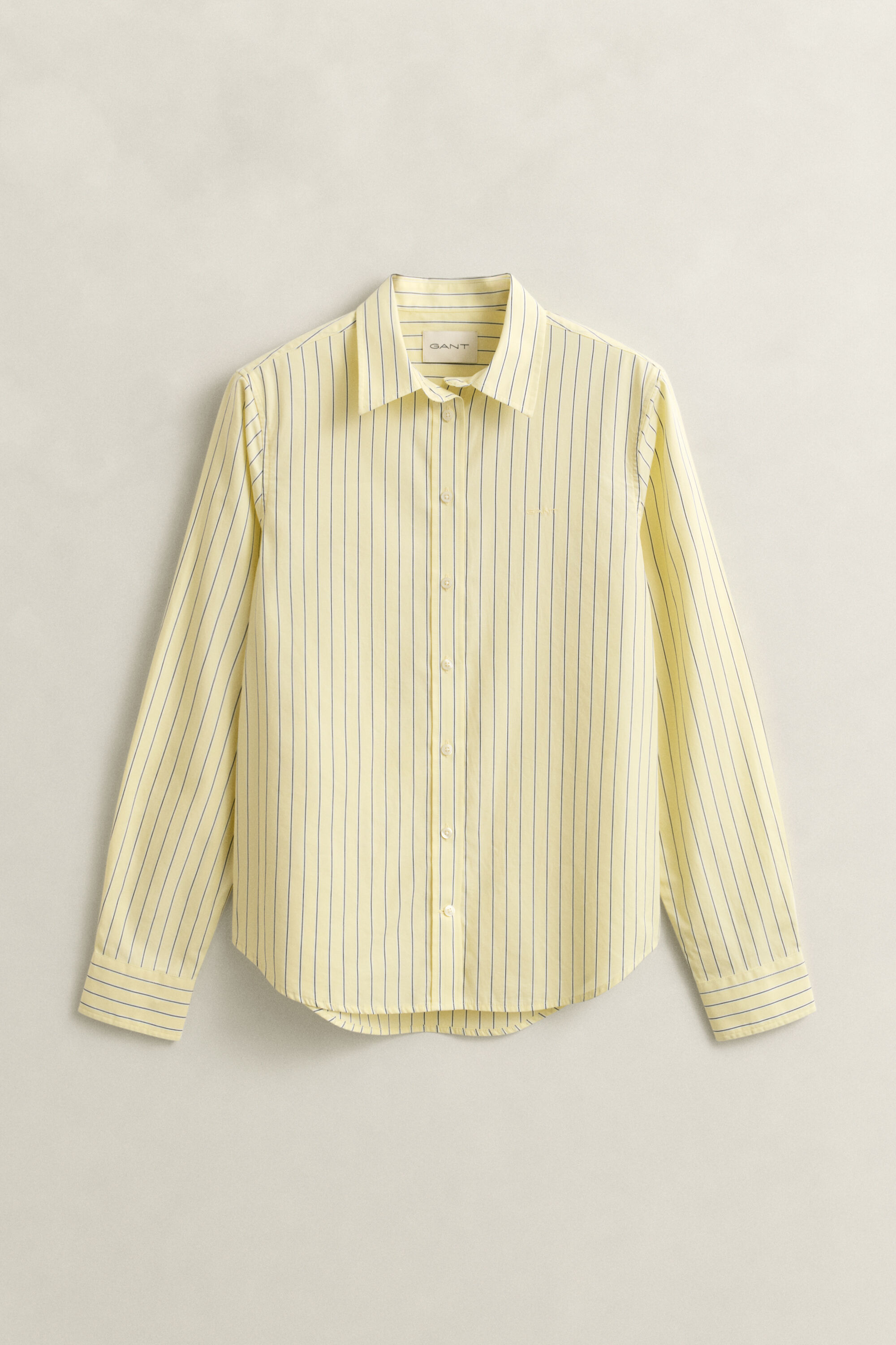 Camisa em popelina às riscas Classic regular fit