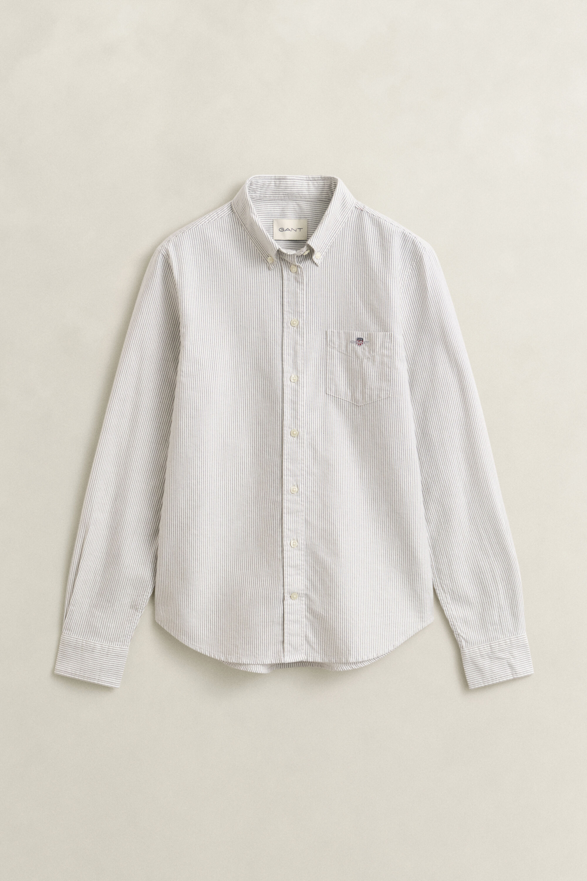 Camisa Oxford às riscas Classic