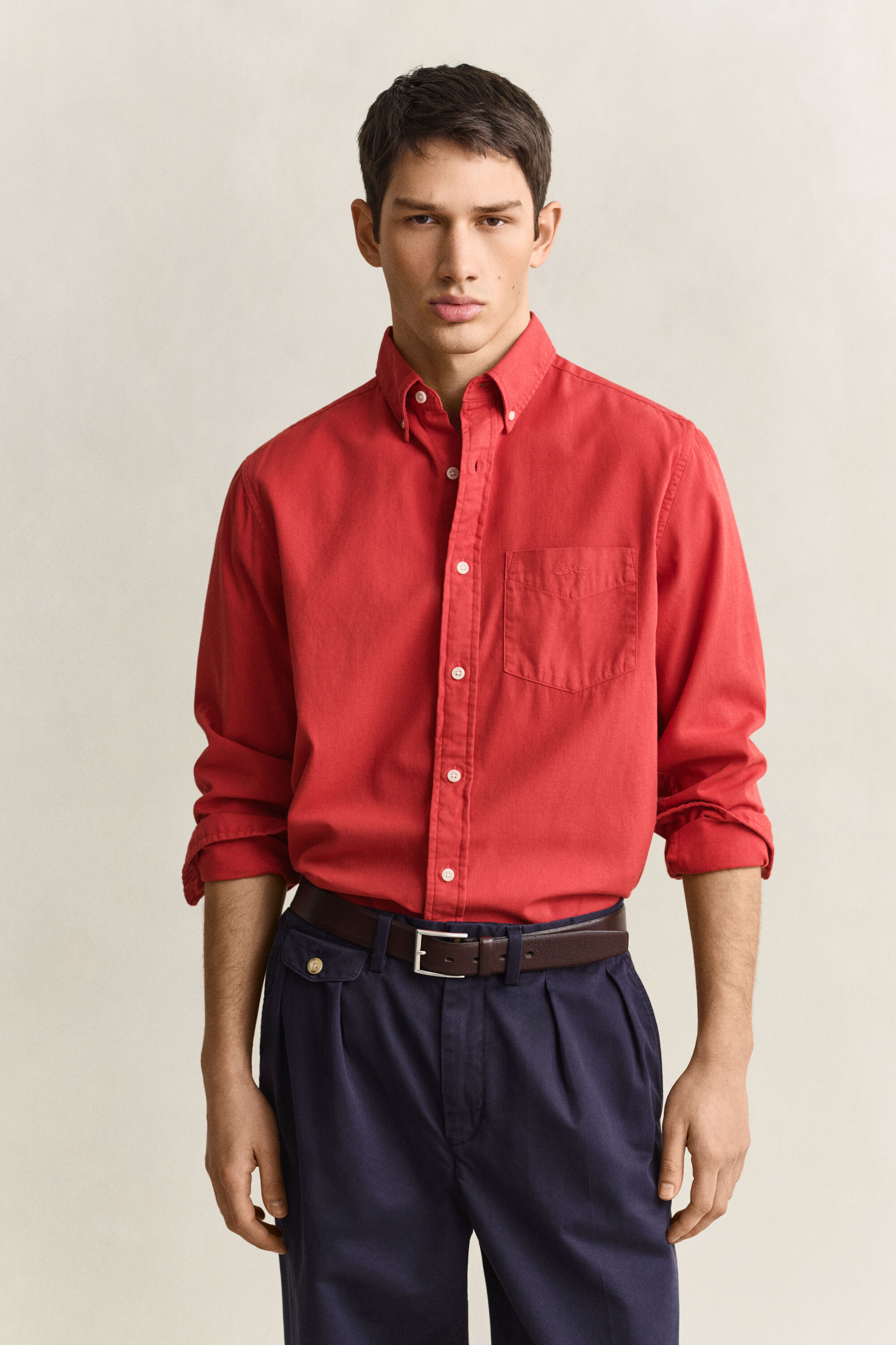 Camisa em sarja regular fit
