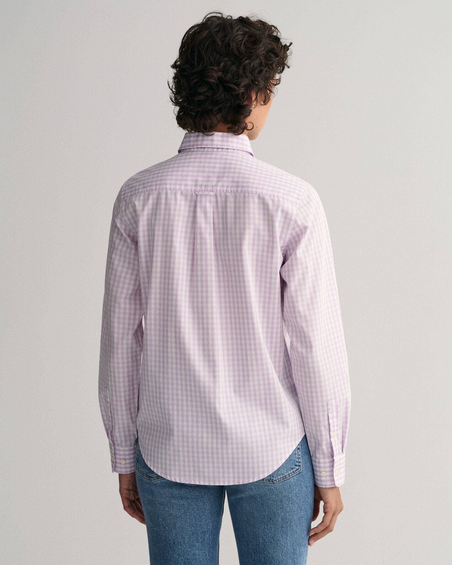 Camisa em popelina gingham regular fit