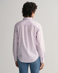 Camisa em popelina gingham regular fit