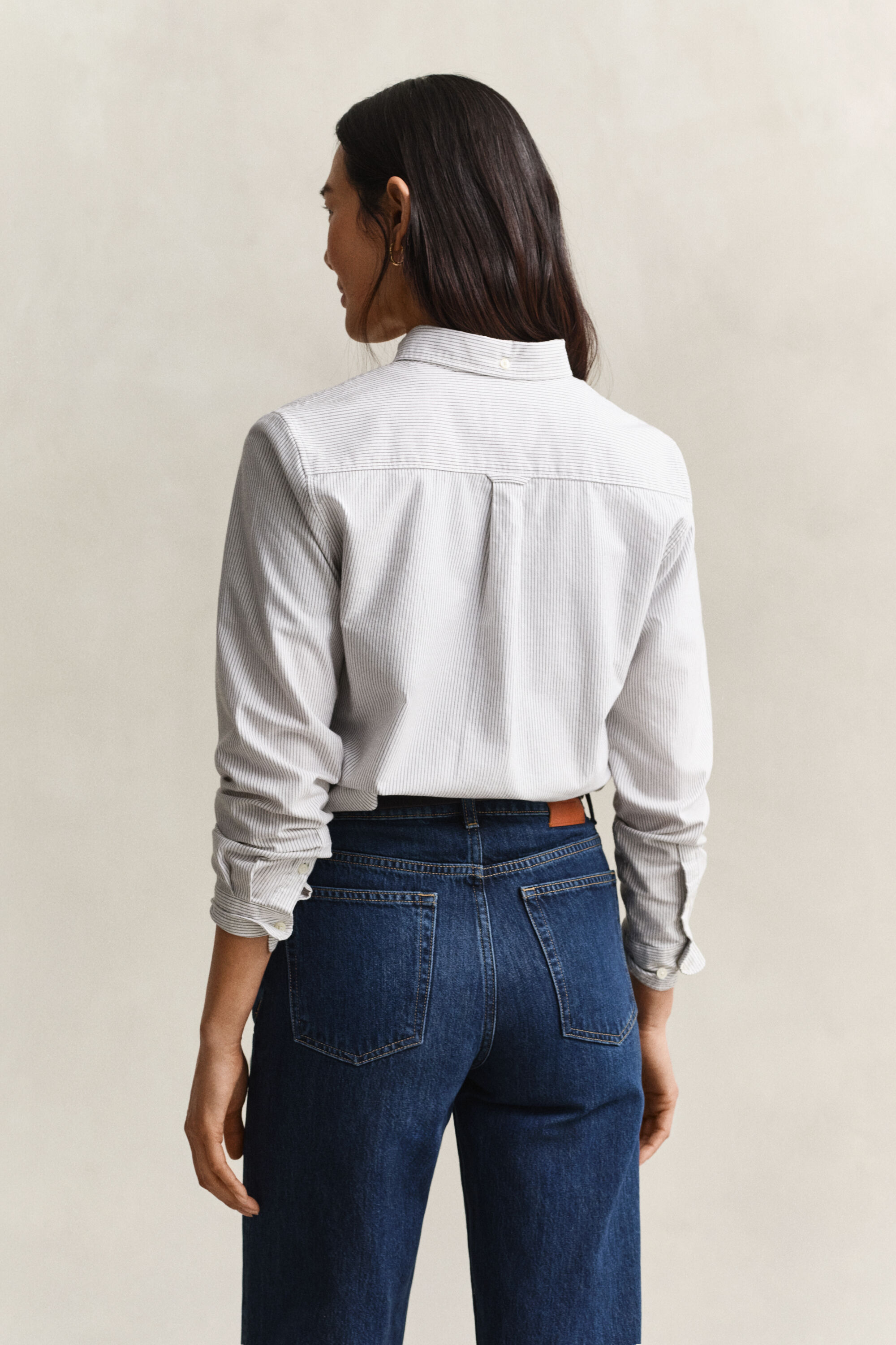 Camisa Oxford às riscas Classic