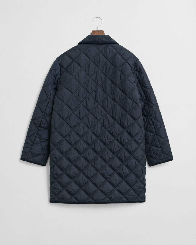 Casaco acolchoado com detalhes em bombazina