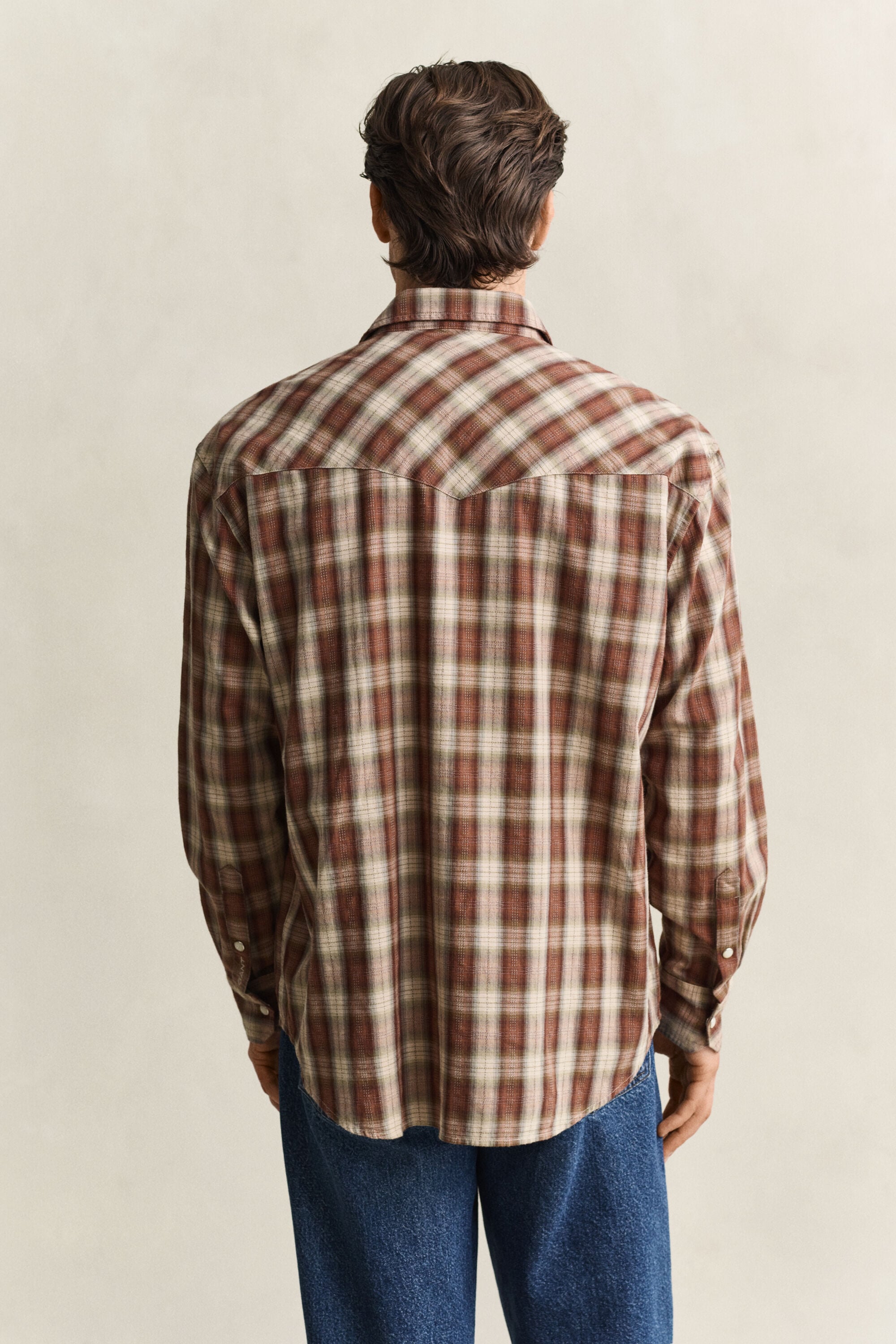 Camisa Rodeo com padrão de xadrez