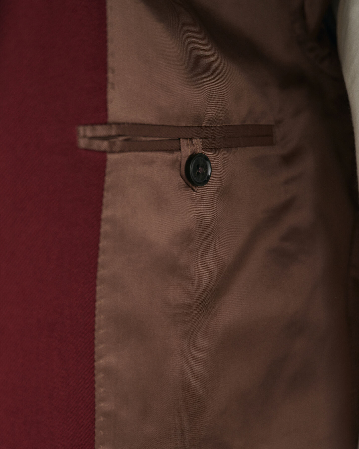 Blazer de fato em sarja de lã oversized